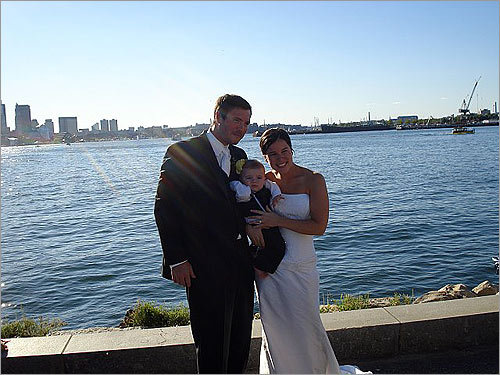 Mary-Jo & Bryce's wedding Holding their son (and ring bearer) Jackson, Mary-Jo and Bryce Anderson of Newburyport posed for this photo. The pair was married on Labor Day weekend at the Hyatt Harborside Hotel.