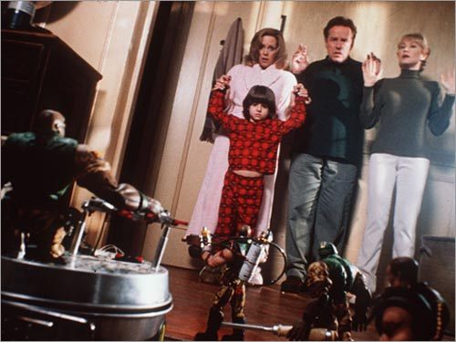 From left: Wendy Schaal, Jacob Smith, Phil Hartman, and Ann Magnuson