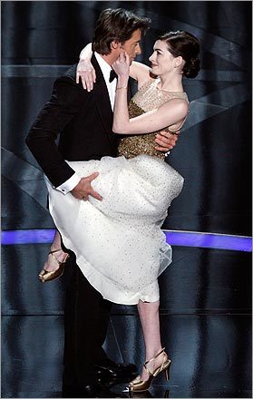 Hugh Jackman and Anne Hathaway