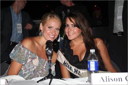 Heidi Watney and Miss Massachusetts USA Alison Cronin