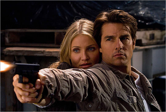 Cameron Diaz is always game for a little action with her humor, as in her new movie with Tom Cruise, 'Knight and Day.'