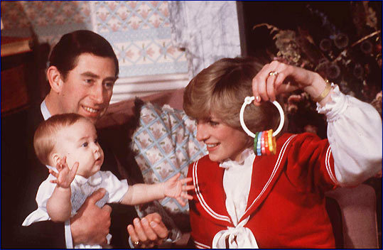 Princess Diana and Prince Charles played with Prince William