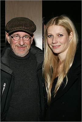 Famous company: Director Steven Spielberg is not only Paltrow's godfather, he cast her in one of her first roles in 1991's 'Hook.' Here, the pair caught up at the 2007 Sundance Film Festival in Park City, Utah.