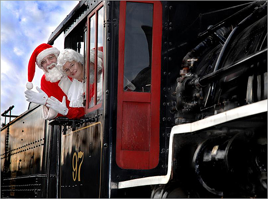 Santa Special at the Essex Steam Train Essex, Conn. Climb aboard vintage rail cars bedecked with festive holiday decorations for a one-hour ride through the scenic Connecticut River Valley. A steam locomotive pulls the train, and Rudolph and Pablo the Penguin will be aboard spreading holiday cheer. Children receive a small holiday gift from Santa’s elves and have their own photo-op with Santa. December weekends, 1, 2:30 p.m. plus 11:30 a.m. on Sat, One Railroad Alley, 860-767-0103, www.essexsteamtrain.com , $20-$40, children under 2 sitting on laps are free