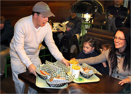 Wahlburgers Chef Paul Wahlberg (left) follows his upscale Alma Nove with this buzzy Hingham exemplar of the burger renaissance. It offers everything you’d want – a variety of patties, including turkey and veggie, fries and onion rings, boozy shakes – all served up with a side of celebrity. You’ll know the place by the line out the door. 19 Shipyard Drive, Hingham, 781-749-2110, wahlburgers.com Video: Phantom Gourmet's take on Wahlburgers