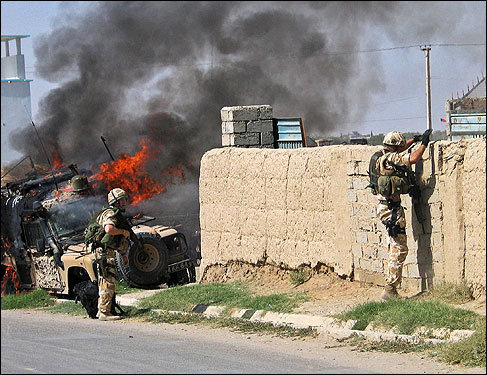  ... southern Helmand province today. Several Afghans and two NATO soldiers