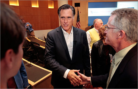 Mitt Romney chose the University of Michigan, in his native state and support base, to deliver the policy address yesterday.