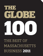 2011 Boston Globe 100 - Ranking of Massachusetts businesses 2011 Boston Globe 100 - Ranking of Massachusetts businesses
