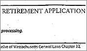 O'Brien's retirement application O'Brien's retirement application