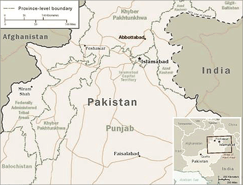 Abbottabad, Pakistan, about 35 miles north of the capital of Islamabad, is where a US military operation of elite Navy SEALs Team 6 confronted and killed Al Qaeda leader Osama bin Laden. The plot was even kept secret from the Pakistani government until it was completed. President Obama reportedly knew as early as last August that bin Laden might be hiding in Abbottabad.