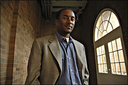 Adam Hunter of Somerset, N.J., helped revive the College Republicans group at Howard University.