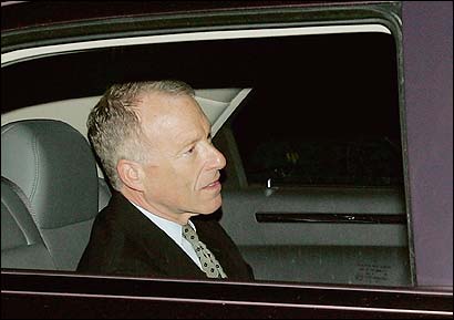 I. Lewis 'Scooter' Libby, Vice President Dick Cheney's chief of staff, as he left his home in McLean, Va.