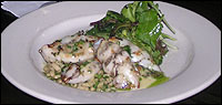 Garlic Grilled Calamari at Franklin Cafe