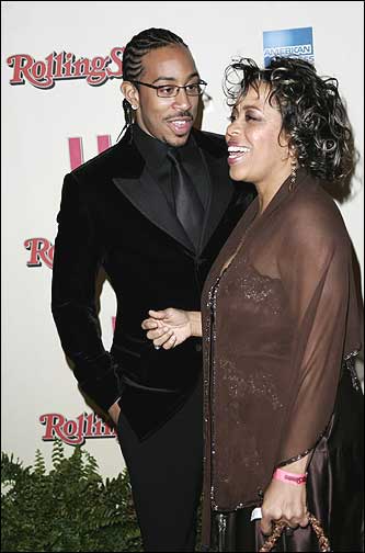 Ludacris with his mother Roberta Shields arrives at the US Magazine Rolling Stone Oscar party in West Hollywood, Calif.