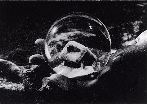 The Harvard Film Archive sent this card featuring the globe from 'Citizen Kane.'