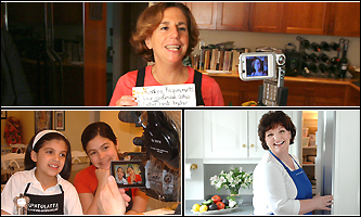 Local cooks Nina Simonds of Salem, Kathy Maister of Boston's Back Bay, and Liv and Belle Gerasole