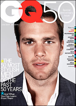 Tom Brady on the cover of GQ magazine
