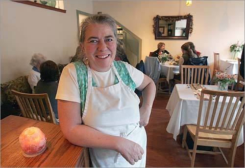 Pamela Root, owner-chef of That's Life Soup in Montpelier, offers four soups a day from her collection of 200 recipes.
