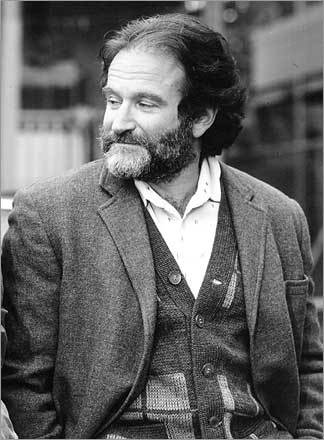 Robin Williams then ... Mork. Garp. Mrs. Doubtfire. Leader of the Dead Poets Society. Hairy guy. Williams had done it all before going Oscar diving as the Bunker Hill Community College professor who mentors Will Hunting.