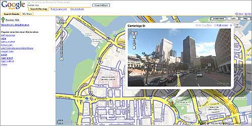 Google Street View of Cambridge St. in Boston