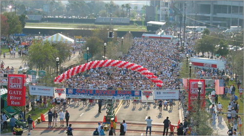 5. Its race is not quite the Boston Marathon. So there's no Heartbreak Hill. But Jacksonville's biggest annual sports event, Gate River Run, has been the US National Championship 15K since 1994 and largest 15K race in the country. And that's not all! You can fish or cut bait at the annual Kingfish tournament, also the nation's largest.