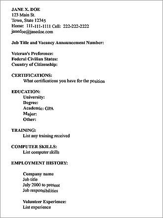 a resume. What it is: A résumé