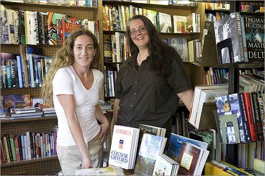With Wendy Schmidt's help, Mary Jennings (left) and Lucretia Voigt were able to save the island's beloved Mitchell's Book Corner. Schmidt sees herself as creating an 'incubator' for locally owned businesses.