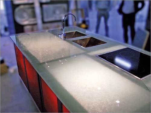 Glass Kitchen Countertop
