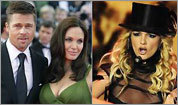 Brad Pitt and Angelina Jolie; Britney Spears
