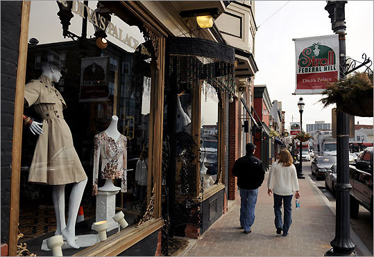 Diva's Palace and its fashions on Atwells Avenue are samples of Federal Hill's new style.