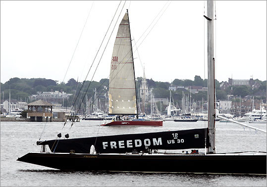 The 75-foot yacht TITAN in Newport Harbor
