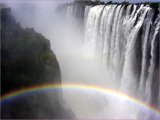 Victoria Falls is among the widest in the world.