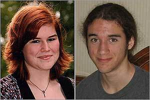 Erin Leary, 16, and Jason Foster, 17.