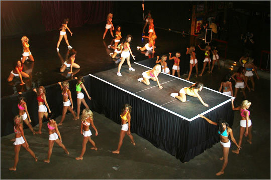 The 36 women performed to a remix of 'Summer Lovin'' as part of the opening dance number.