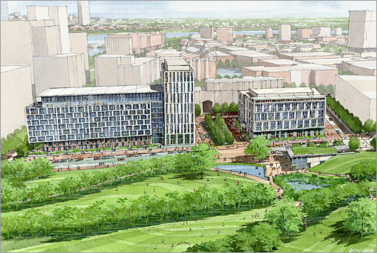 Artists' rendering of the development from 2004.
