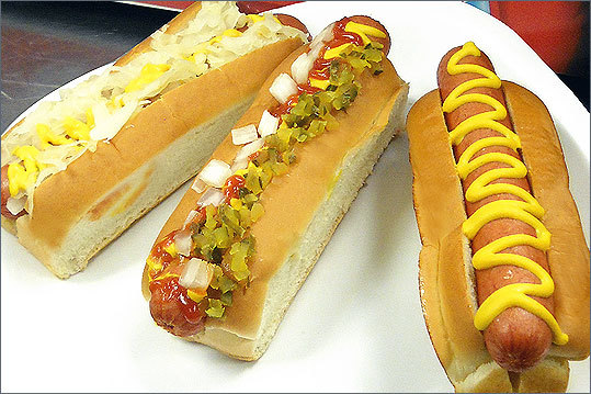 Since baseball is America's pastime, we can't help but consider the Fenway Frank as a patriotic meal. However, if you can't make it to the ballpark this July Fourth, why not create your own version of the dog? Or try this recipe for chili dogs to spice things up a little.