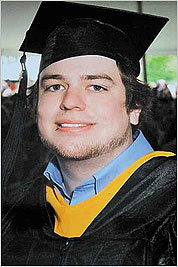 Matthew Denice, who died Friday, graduated from Framingham State in May.