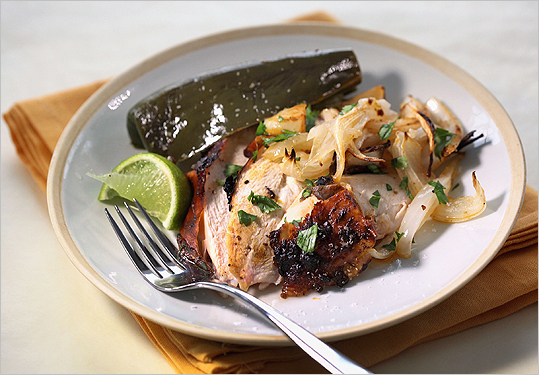 Mexican roast chicken