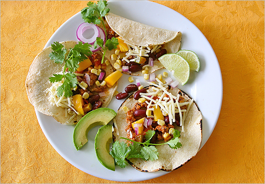 Ground turkey tacos