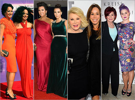 Celebrity moms and daughters