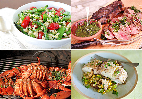 We rounded up some of our favorite quick summertime recipes for main dishes with a little something for everyone -- from land, from sea, and even a selection of protein-packed vegetarian.