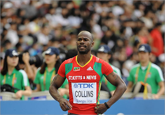 Kim Collins was expelled by the St. Kitts and Nevis team for his unexcused absences.
