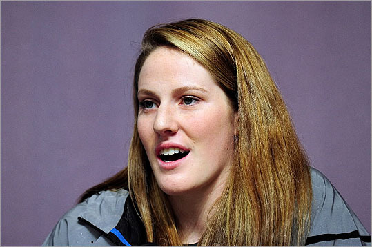Missy Franklin, 17, who won four swimming gold medals, is leaning toward college after she finishes high school.