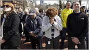 Marathon victims honored with silence