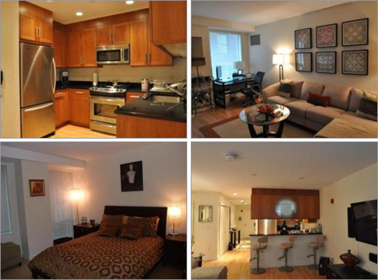 This downtown Boston condo has one bedroom, one bathroom, and 864 square feet of living space. How much does this condo cost? Correct! This answer is incorrect. Please try again. $450,000 $529,000 $560,000 $685,000