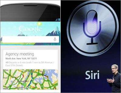 Google Now vs. Siri on the streets of Boston Google Now vs. Siri on the streets of Boston