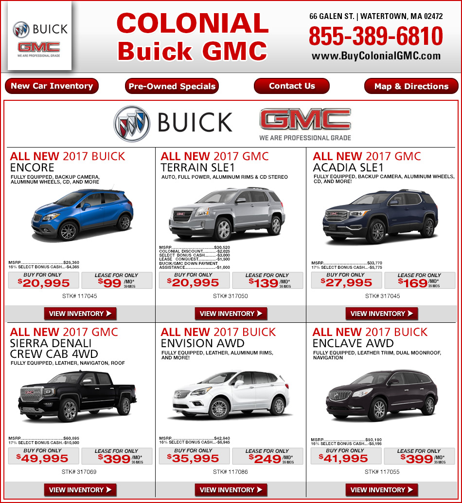 Boston Buick GMC Dealer: Colonial Buick GMC in Greater Boston