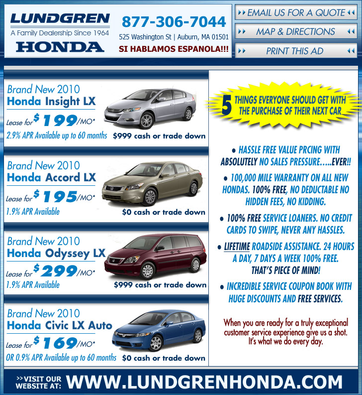 lundgren honda auburn ma service hours