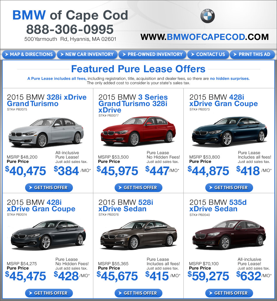 Premier BMW Cape Cod New Car Specials in Hyannis, MA Great Deals!