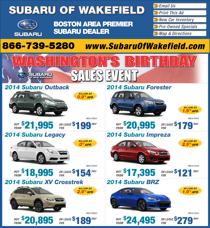 Subaru of Wakefield Dealer North of Boston, MA